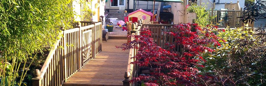 Decking, paving, fencing and landscape gardening slide 1